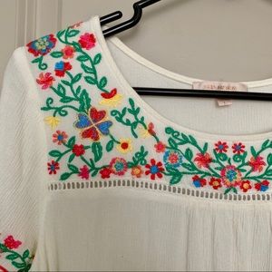 Skies Are Blue Tops - Skies Are Blue Floral Embroidered Top Skies Are Blue Tops - Skies Are Blue Floral Embroidered Top